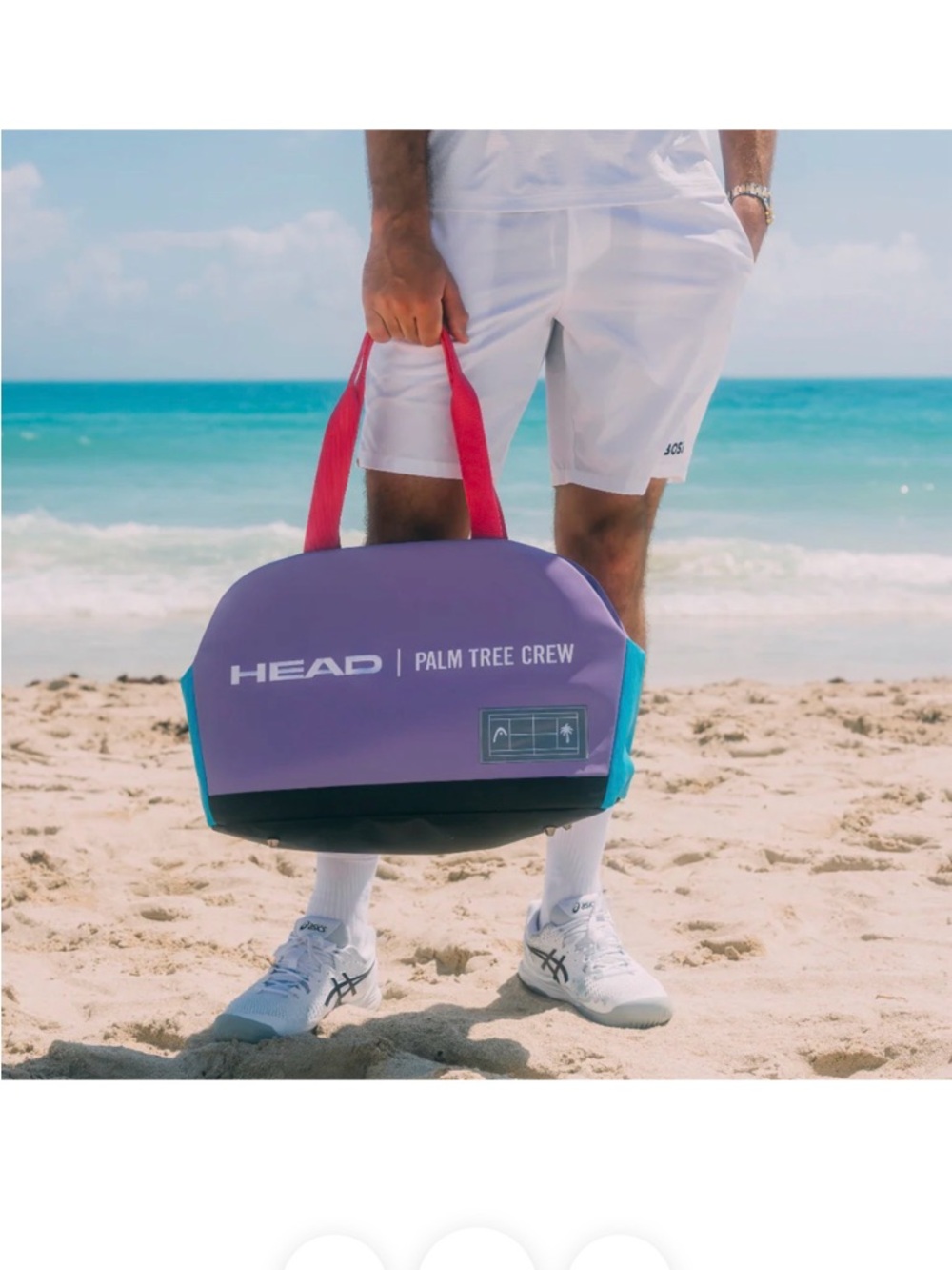 *NWT* HEAD palm tree crew tennis bag